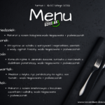 Menu na pierwszy turnus półkolonii zimowych w Tarnowie Podgórnym i Suchym Lesie