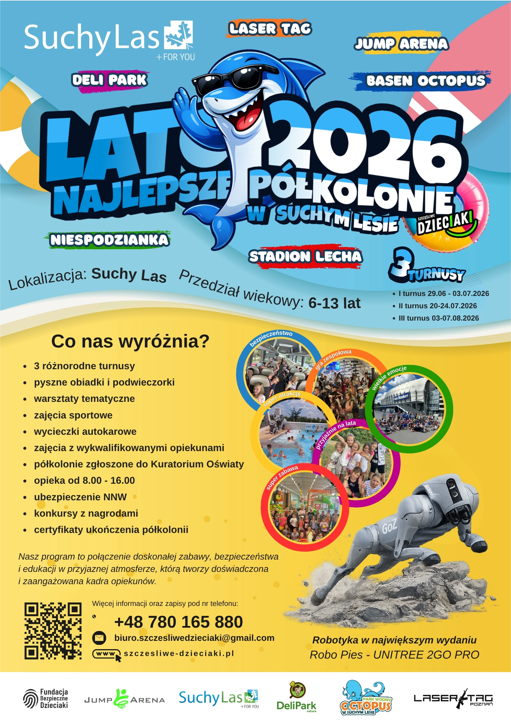 Półkolonie Letnie 2026 w Suchym Lesie