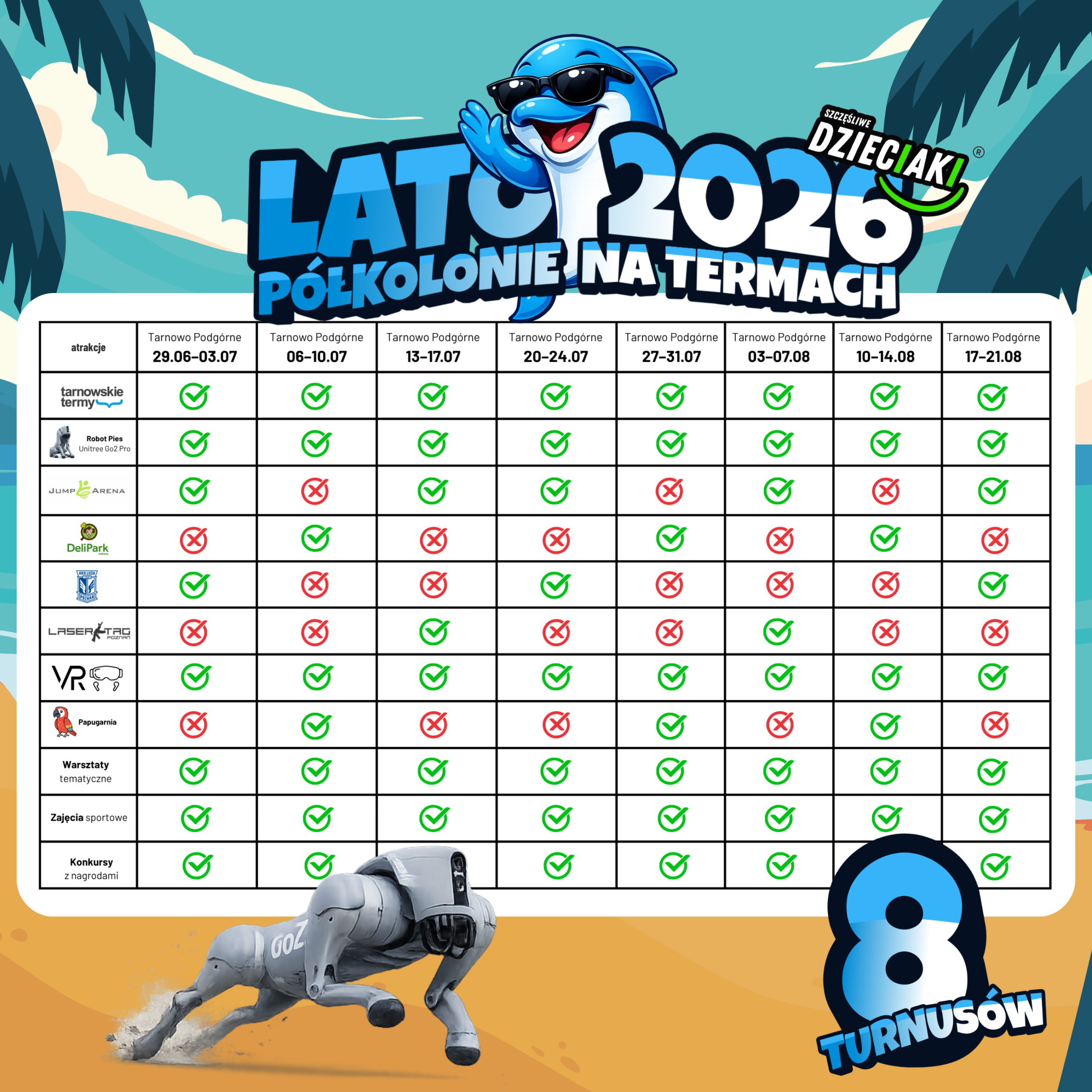 You are currently viewing Harmonogram – Półkolonie Letnie 2026