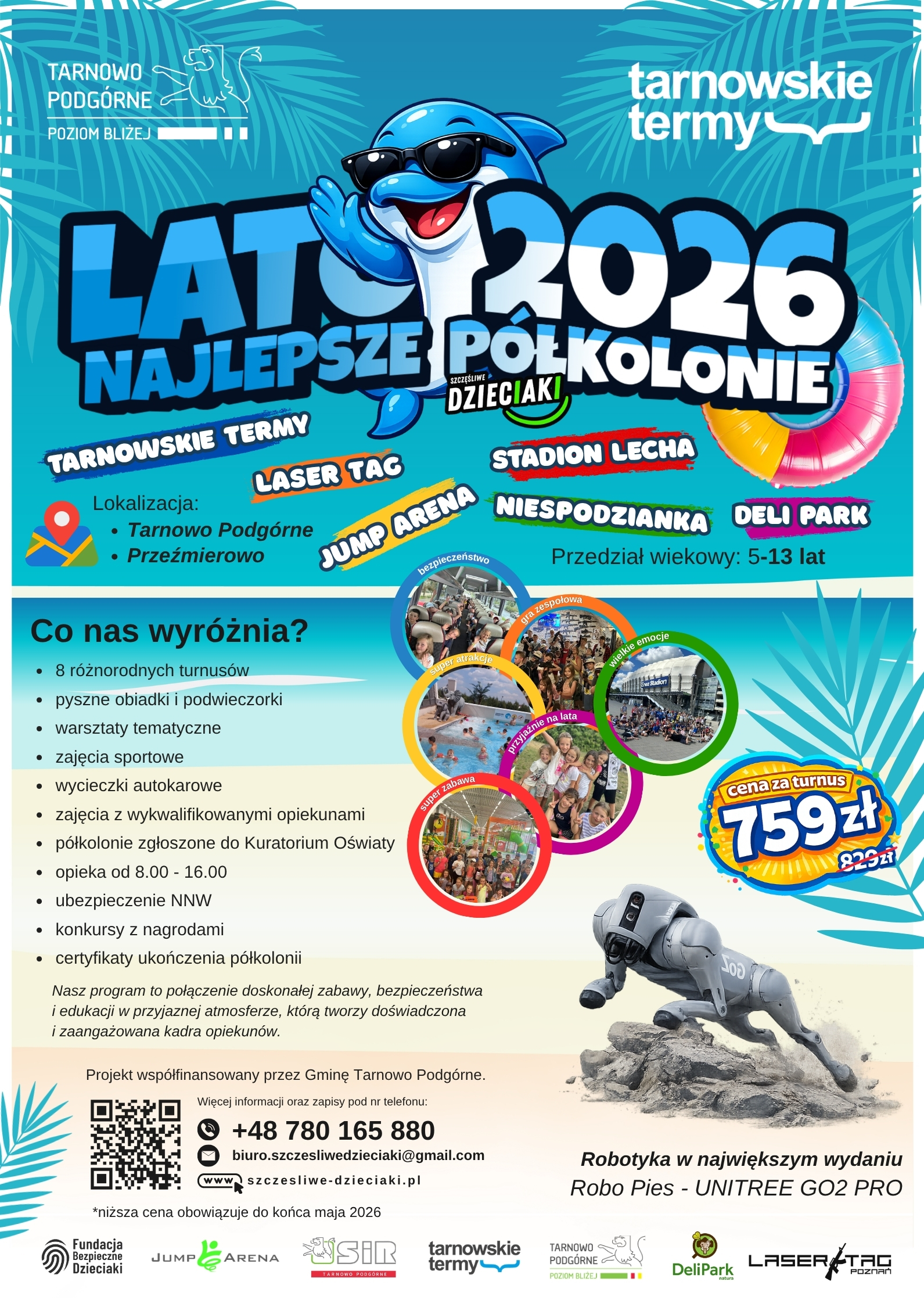 Półkolonie Letnie 2026 w Tarnowie Podgórnym
