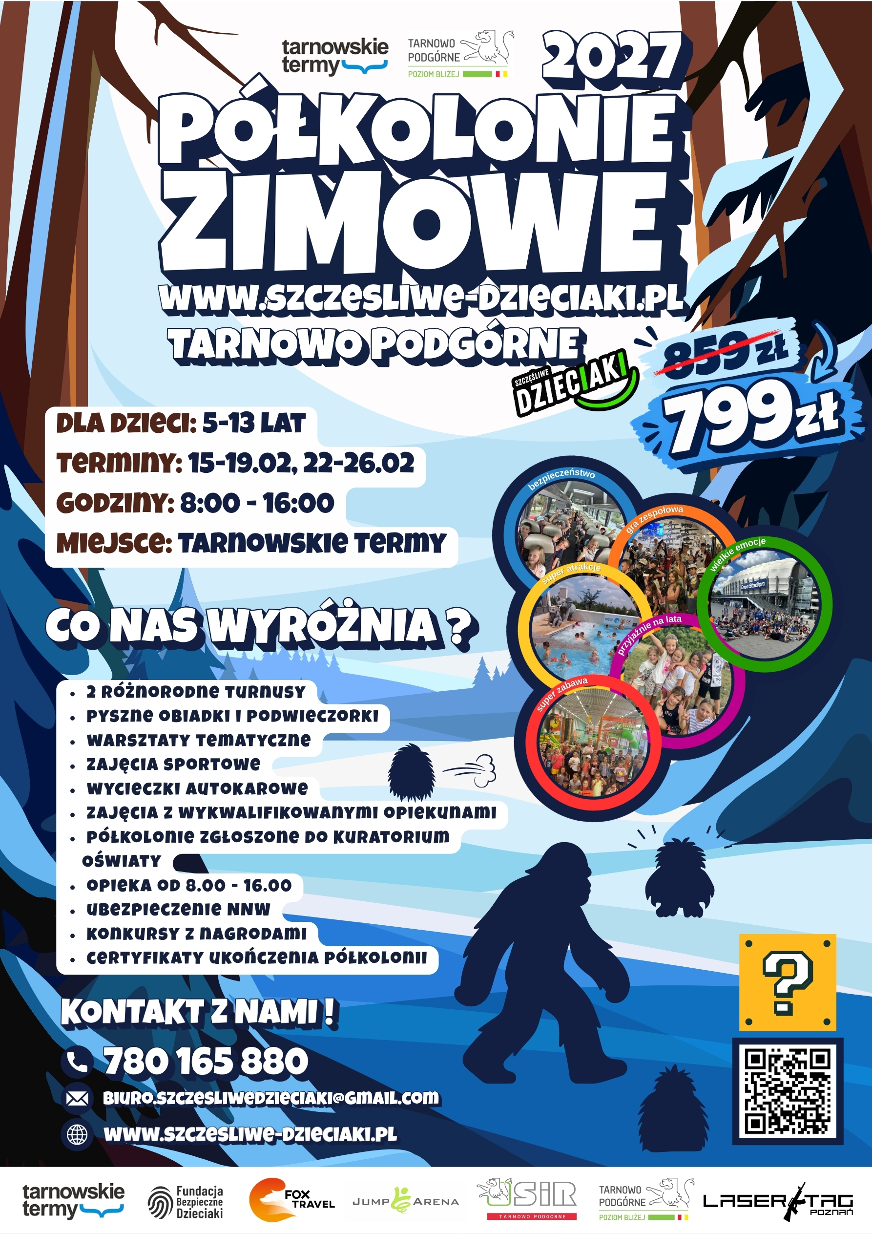 You are currently viewing Półkolonie zimowe 2027 w Tarnowie Podgórnym – ferie pełne przygód!